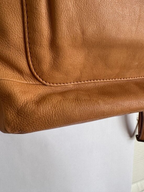 Tan Leather Backpack with Tablet Sleeve Aspen main image 4